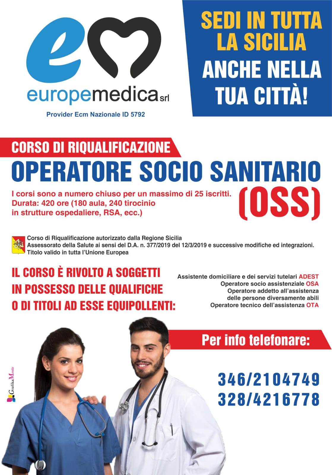 CORSO OPERATORE SOCIO SANITARIO (RIQUALIFICA)